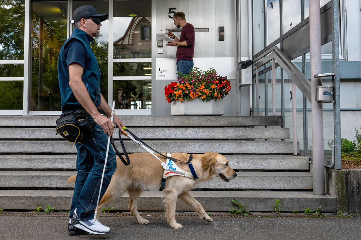 Instructrice de chiens guides d