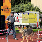 Tim bei der Vorführung